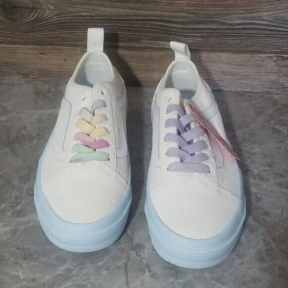New Vans Sentry Old Skool Womens Platform Shoes Size 6.5 Chunky Pastel Festival - Picture 4 of 10